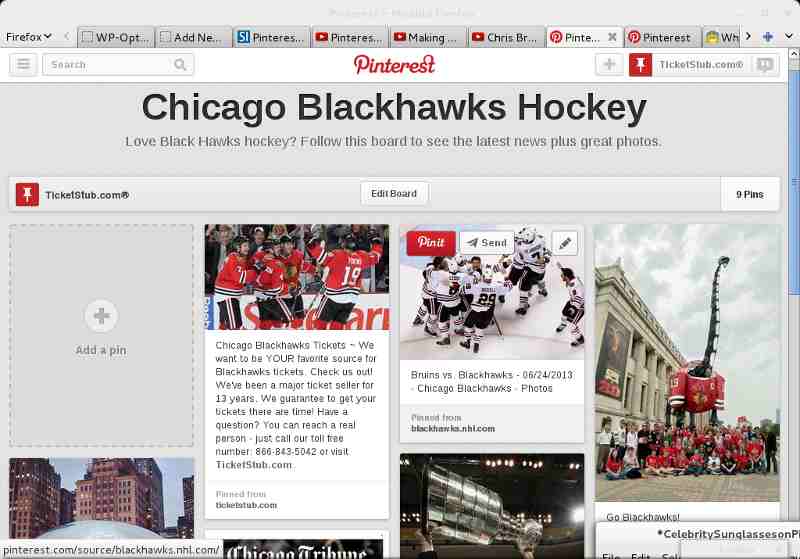 Chicago Blackhawks Hockey page on Pinterest