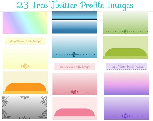 Examples of the free Twitter Profile header images